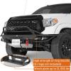 imageHooke Road Tundra Front Bumper Guard wTube Bull Bar for 20142021 Toyota Tundra  Offroad Heavy Duty Steel Bumper with Winch Plate LED Lights DRing Mounts