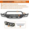 imageHooke Road Tundra Front Bumper Guard wTube Bull Bar for 20142021 Toyota Tundra  Offroad Heavy Duty Steel Bumper with Winch Plate LED Lights DRing Mounts
