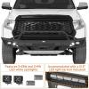 imageHooke Road Tundra Front Bumper Guard wTube Bull Bar for 20142021 Toyota Tundra  Offroad Heavy Duty Steel Bumper with Winch Plate LED Lights DRing Mounts