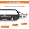 imageHooke Road Tundra Front Bumper Guard wTube Bull Bar for 20142021 Toyota Tundra  Offroad Heavy Duty Steel Bumper with Winch Plate LED Lights DRing Mounts