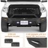 imageHooke Road Tundra Front Bumper wBull Bar for 20142021 Toyota Tundra  Heavy Duty Steel Offroad Bumper with Turn Signal Lights Sensor Holes amp Dring Mounts