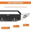 imageHooke Road Tundra Front Bumper wBull Bar for 20142021 Toyota Tundra  Heavy Duty Steel Offroad Bumper with Turn Signal Lights Sensor Holes amp Dring Mounts