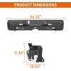 imageHooke Road Tundra Rear Bumper for Toyota Tundra 2022 2023 2024 2025 2026 Pickup Truck MidWidth Solid Steel Bumper with LED Lights Sensor Holes Dring Mounts No Drill Installation