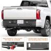 imageHooke Road Tundra Rear Bumper for Toyota Tundra 2022 2023 2024 2025 2026 Pickup Truck MidWidth Solid Steel Bumper with LED Lights Sensor Holes Dring Mounts No Drill Installation
