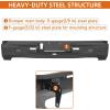 imageHooke Road Tundra Rear Bumper for Toyota Tundra 2022 2023 2024 2025 2026 Pickup Truck MidWidth Steel Back Bumper with LED Lights amp Sensor Holes No Cutting Required
