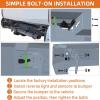 imageHooke Road Tundra Rear Bumper for Toyota Tundra 2022 2023 2024 2025 2026 Pickup Truck MidWidth Steel Back Bumper with LED Lights amp Sensor Holes No Cutting Required