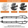 imageHooke Road Tundra Rock Sliders with KickOut for 20072021 Toyota Tundra CrewMax4 Full Size Doors Running Board Nerf Bars for Rock Crawling