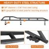 imageHooke Road Tundra Rock Sliders with KickOut for 20072021 Toyota Tundra CrewMax4 Full Size Doors Running Board Nerf Bars for Rock Crawling