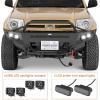imageHooke Road 0305 4Runner Front Bumper wWinch Plate for 20032005 Toyota 4Runner 4th Gen Offroad Steel Bumper with Bull Bar LED Lights Dring Mounts