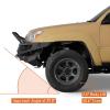 imageHooke Road 0305 4Runner Front Bumper wWinch Plate for 20032005 Toyota 4Runner 4th Gen Offroad Steel Bumper with Bull Bar LED Lights Dring Mounts