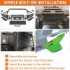imageHooke Road 0305 4Runner Front Bumper wWinch Plate for 20032005 Toyota 4Runner 4th Gen Offroad Steel Bumper with Bull Bar LED Lights Dring Mounts