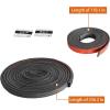 imageHooke Road Hardtop Freedom Panel Seal Kit Weather Stripping for 20072026 Jeep Wrangler JK JL Gladiato JT Roof Top Drip Strip Leak Fix Wind Noise Fix Kit