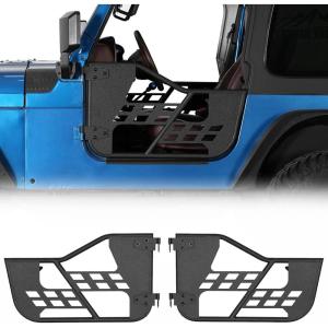 imageHooke Road Wrangler TJ Tube Half Doors Trail Door Guards for Jeep Wrangler TJ 1997 1998 1999 2000 2001 2002 2003 2004 2005 2006