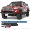 imageHooke Road 1623 Tacoma Stubby Front Bumper with 72W LED Spotlight Bar for 20162023 Toyota Tacoma 3rd Gen Steel OffRoad Bumper Bull Bar with Recovery Mounts amp Tubular Grille Guard