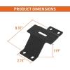 imageHooke Road 2PCS High Lift Jack Mount Brackets on Roof Rack Farm Jack Mounting Platform for Jeep TJ JK JL Gladiator Tacoma Aluminum Roof Racks from Hooke Road