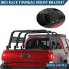 imageHooke Road Bed Rack Tonneau Mounting Brackets Compatible with 20052023 Toyota Tacoma 2nd 3rd Gen Trucks 6Pcs Tonneau Cover Adapters only Work with Selected Hooke Road Bed Racks