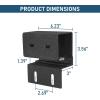 imageHooke Road Bed Rack Tonneau Mounting Brackets Compatible with 20052023 Toyota Tacoma 2nd 3rd Gen Trucks 6Pcs Tonneau Cover Adapters only Work with Selected Hooke Road Bed Racks