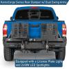 imageHooke Road Tacoma Rear Bumper wDual Swing Arms for 20052015 Toyota Tacoma 2nd Gen Overlanding Steel Back Bumper with Spare Tire Mount Recovery Mounts amp LED Light