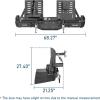 imageHooke Road Tacoma Rear Bumper wDual Swing Arms for 20052015 Toyota Tacoma 2nd Gen Overlanding Steel Back Bumper with Spare Tire Mount Recovery Mounts amp LED Light