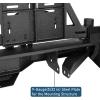 imageHooke Road Tacoma Rear Bumper wDual Swing Arms for 20052015 Toyota Tacoma 2nd Gen Overlanding Steel Back Bumper with Spare Tire Mount Recovery Mounts amp LED Light