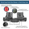 imageHooke Road Tacoma Rear Bumper wDual Swing Arms for 20052015 Toyota Tacoma 2nd Gen Overlanding Steel Back Bumper with Spare Tire Mount Recovery Mounts amp LED Light