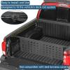imageHooke Road Tacoma Truck Bed Divider Cargo Manager MOLLE Panel for 20052023 Toyota Tacoma Adjustable QuickLock Bed Organizer Management Rack NoDrill Install Sturdy Steel