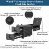imageHooke Road Truck Bed Wheel Well Tool Box and Drawer System wMOLLE Panel for Jeep Gladiator JT Toyota Tacoma Chevy Colorado amp GMC Canyon 52 Bed Waterproof Steel Storage Box with Lock Keys