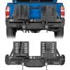 imageHooke Road Tacoma Rear Bumper wDual Swing Arms for 20052015 Toyota Tacoma 2nd Gen Overlanding Steel Back Bumper with Spare Tire Mount Recovery Mounts amp LED Light