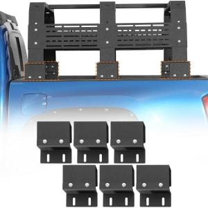 imageHooke Road 6Pcs Tonneau Cover Adapters for 20052023 Toyota Tacoma 2nd 3rd Gen Trucks Tonneau Mounting Brackets Only Compatible with Selected Hooke Road Bed Racks