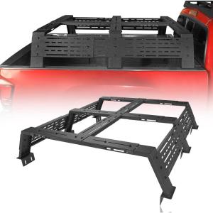 imageHooke Road Tacoma 122 High Overland Bed Rack for FullSize Trucks wBed Rails  Compatible with Toyota 0723 Tundra amp 0523 Tacoma 6 Bed