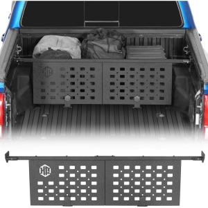 imageHooke Road Tacoma Truck Bed Divider for 20052023 Toyota Tacoma 2nd 3rd Gen Solid Steel MOLLE Panel Truck Back Cargo Storage Manager