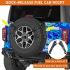 image:imageHooke Road 2PCS Universal Fit Gas Can Spare Tire Mount Brackets Quick Release Camping Tool Storage Racks for Rotopax Fuel Can Water Tanks Offroad Accessory