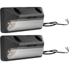 image:imageHooke Road 2PCS White LED Camping Scene Lights for Jeep amp Truck Roof Racks  Works with Hooke Road Roof Racks Aluminum Crossbars 1800LM Waterproof Wide Lighting Area Tenting Use Easy Installation