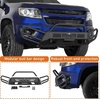 image:imageHooke Road Colorado Front Winch Bumper wBull Bar for 20152020 Chevy Colorado Excluding ZR2 Offroad Steel Bumper Guard with LED Lights amp Dring Mounts