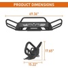 image:imageHooke Road Colorado Front Winch Bumper wBull Bar for 20152020 Chevy Colorado Excluding ZR2 Offroad Steel Bumper Guard with LED Lights amp Dring Mounts
