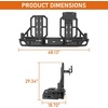 image:imageHooke Road Colorado Rear Bumper Swing Out Tire Carrier for 20152022 Chevy Colorado Exclude ZR2 amp GMC Canyon Offroad Bumper with Dual Jerry Can Mount Panel