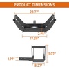 image:imageHooke Road Foldable Cradle Winch Mount Plate Universal Fit for 2 Trailer Hitch Compatible with Most 4WD Vehicles 4x4sTrucks Pickups ATVs Trailers