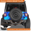 image:imageHooke Road Foldable Cradle Winch Mount Plate Universal Fit for 2 Trailer Hitch Compatible with Most 4WD Vehicles 4x4sTrucks Pickups ATVs Trailers