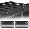 image:imageHooke Road 2PCS White LED Camping Scene Lights for Jeep amp Truck Roof Racks  Works with Hooke Road Roof Racks Aluminum Crossbars 1800LM Waterproof Wide Lighting Area Tenting Use Easy Installation
