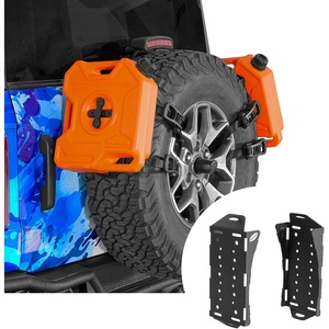 image:imageHooke Road 2PCS Universal Fit Gas Can Spare Tire Mount Brackets Quick Release Camping Tool Storage Racks for Rotopax Fuel Can Water Tanks Offroad Accessory