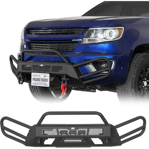 image:imageHooke Road Colorado Front Winch Bumper wBull Bar for 20152020 Chevy Colorado Excluding ZR2 Offroad Steel Bumper Guard with LED Lights amp Dring Mounts