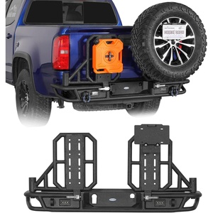 image:imageHooke Road Colorado Rear Bumper Swing Out Tire Carrier for 20152022 Chevy Colorado Exclude ZR2 amp GMC Canyon Offroad Bumper with Dual Jerry Can Mount Panel