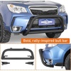 image:imageHooke Road 1418 Forester Tubular Bull Bar Front Bumper Guard for Subaru Forester 2014 2015 2016 2017 2018 Offroad Heavy Duty Steel Rally Push Bar with 2 Light Mounts Bolton Installation