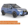 image:imageHooke Road 1418 Forester Tubular Bull Bar Front Bumper Guard for Subaru Forester 2014 2015 2016 2017 2018 Offroad Heavy Duty Steel Rally Push Bar with 2 Light Mounts Bolton Installation
