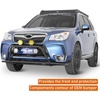 image:imageHooke Road 1418 Forester Tubular Front Bumper Bull Bar Rally Push Bar for 20142018 Subaru Forester Offroad Sturdy Steel Grille Guard with 4 Light Mount Tabs Nodrill Installation