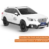 image:imageHooke Road 1519 Outback Front Bumper Bull Bar Rally Light Bar for Subaru Outback 2015 2016 2017 2018 2019 Sturdy Steel Bumper Guard with 4 Light Tabs NoDrill Installation