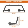 image:imageHooke Road 1519 Outback Front Bumper Bull Bar Rally Light Bar for Subaru Outback 2015 2016 2017 2018 2019 Sturdy Steel Bumper Guard with 4 Light Tabs NoDrill Installation
