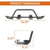 image:imageHooke Road 1519 Outback Rally Light Bar Steel Bumper for 20152019 Subaru Outback Front Bull Bar Push Bar with 4 Light Tabs Bolton Installation