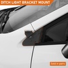 image:imageHooke Road 2PCS Hood Ditch Light Mounting Brackets for Subaru XV Crosstrek 2013 2014 2015 2016 2017 Solid Black Steel APillar Auxiliary Offroad Pod Light Mounts
