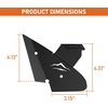 image:imageHooke Road 2PCS Hood Ditch Light Mounting Brackets for Subaru XV Crosstrek 2013 2014 2015 2016 2017 Solid Black Steel APillar Auxiliary Offroad Pod Light Mounts